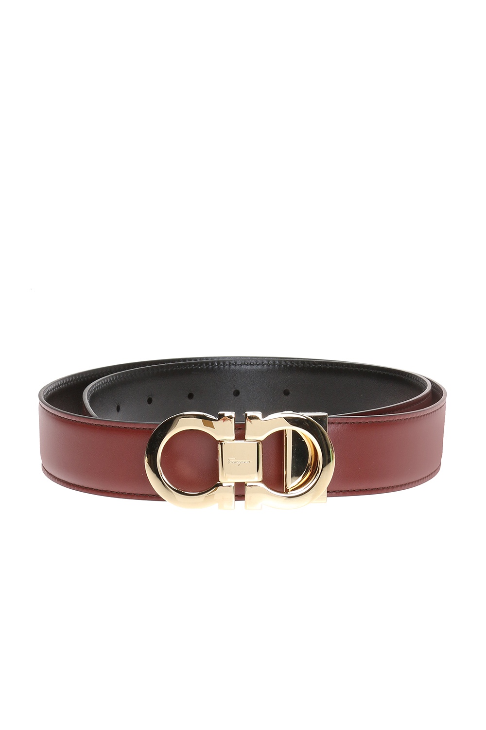 Maroon ferragamo clearance belt